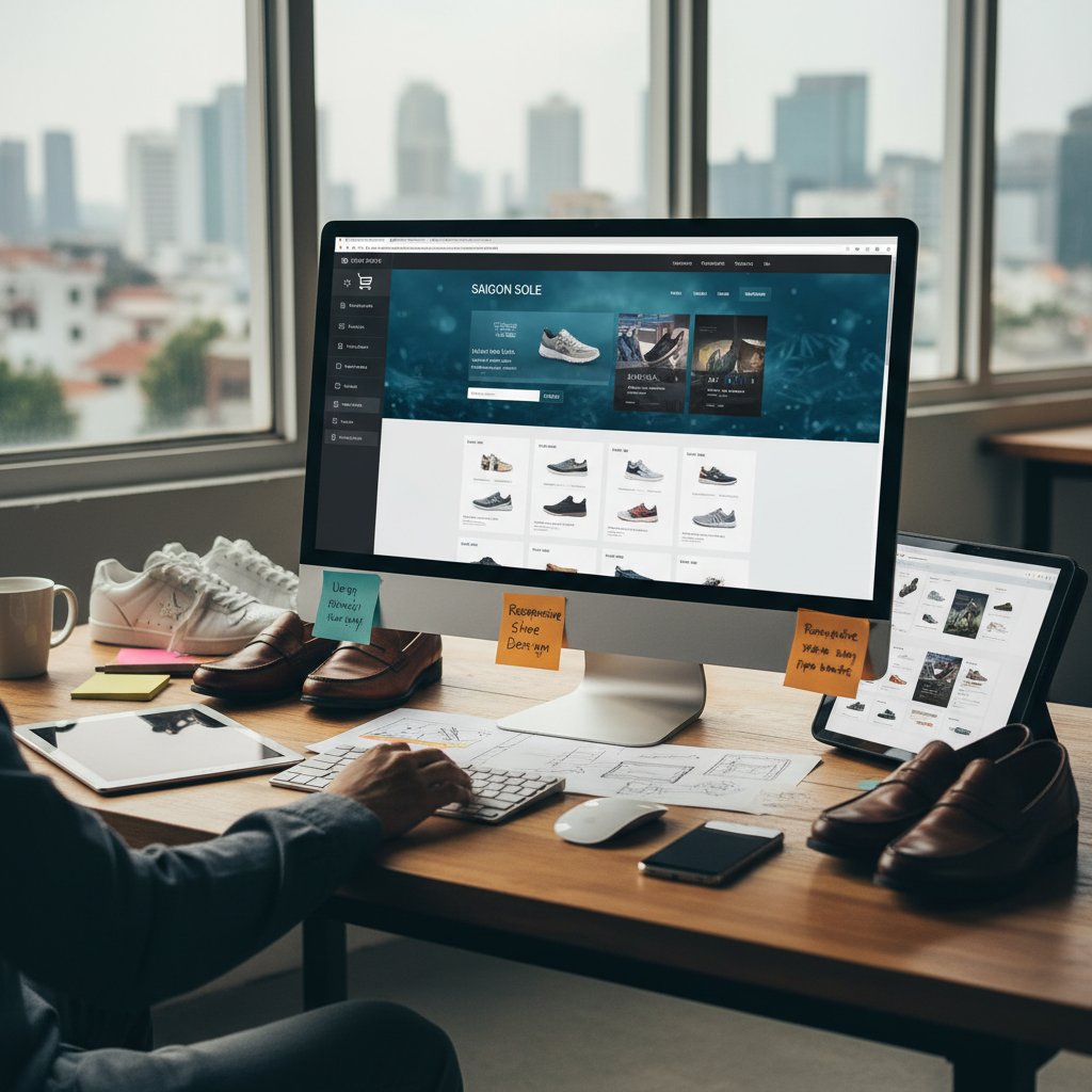 3. Thiết kế website thương mại điện tử giày