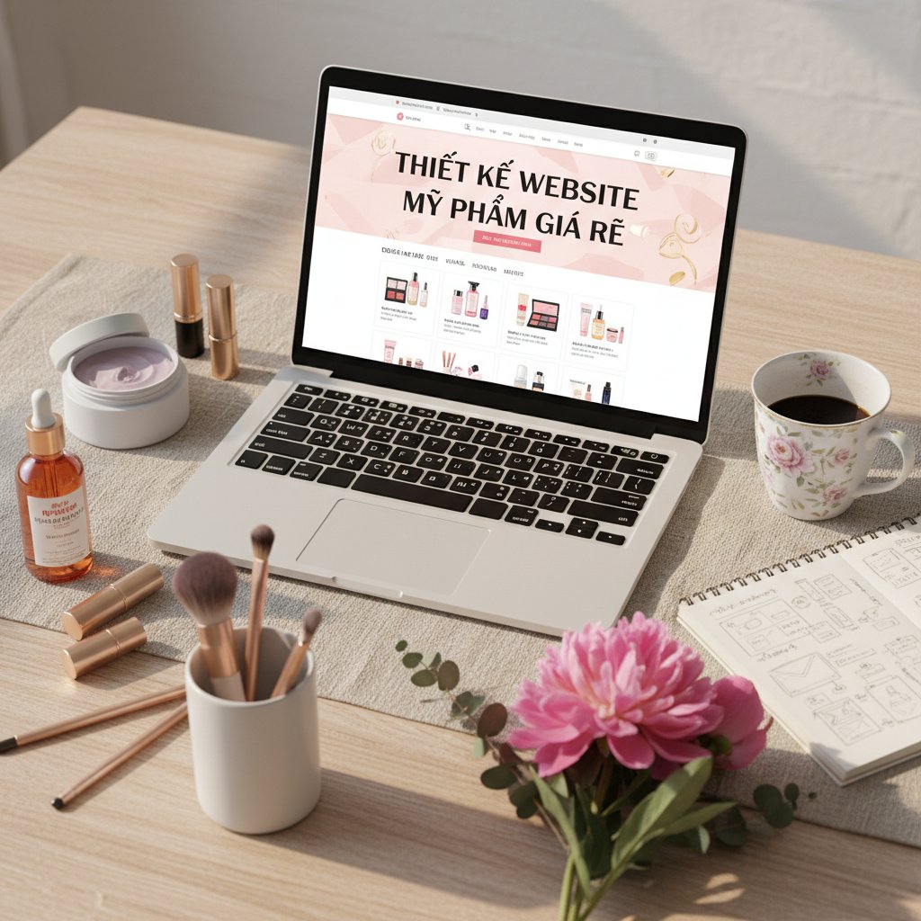 2. Thiết kế website mỹ phẩm giá rẻ