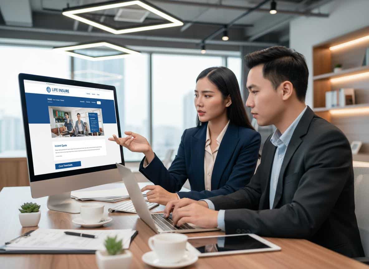 Làm website đại lý bảo hiểm nhân thọ
