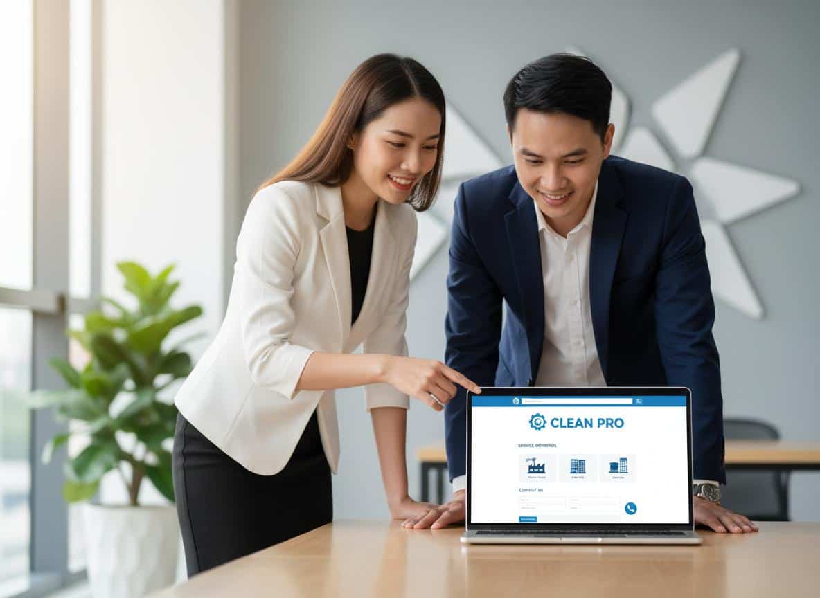 Tham khảo các mẫu website dịch vụ vệ sinh công nghiệp đẹp và chuyên nghiệp