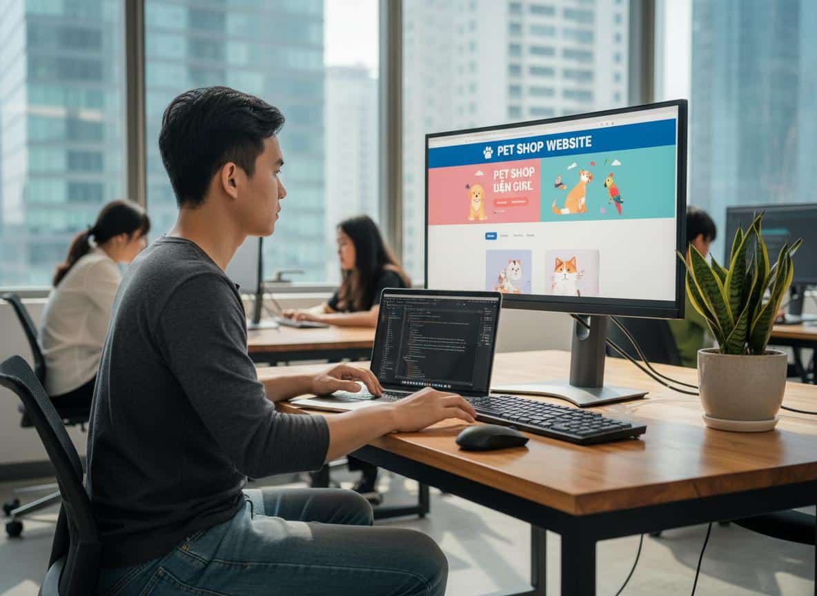 Làm website shop thú cưng (Pet shop) tại HCM