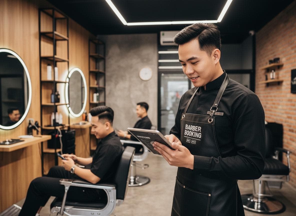 Làm Website Tiệm Cắt Tóc: Giải Pháp Giữ Chân Khách, Vượt Đối Thủ 2 Website Barber Shop Chuyên Nghiệp Cần Có Gì Để 'Hút' Khách & Tăng Doanh Thu?