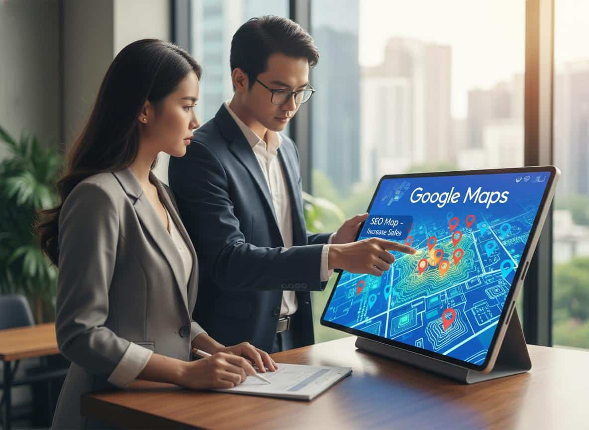SEO map doanh nghiệp hiển thị trên Google Map
