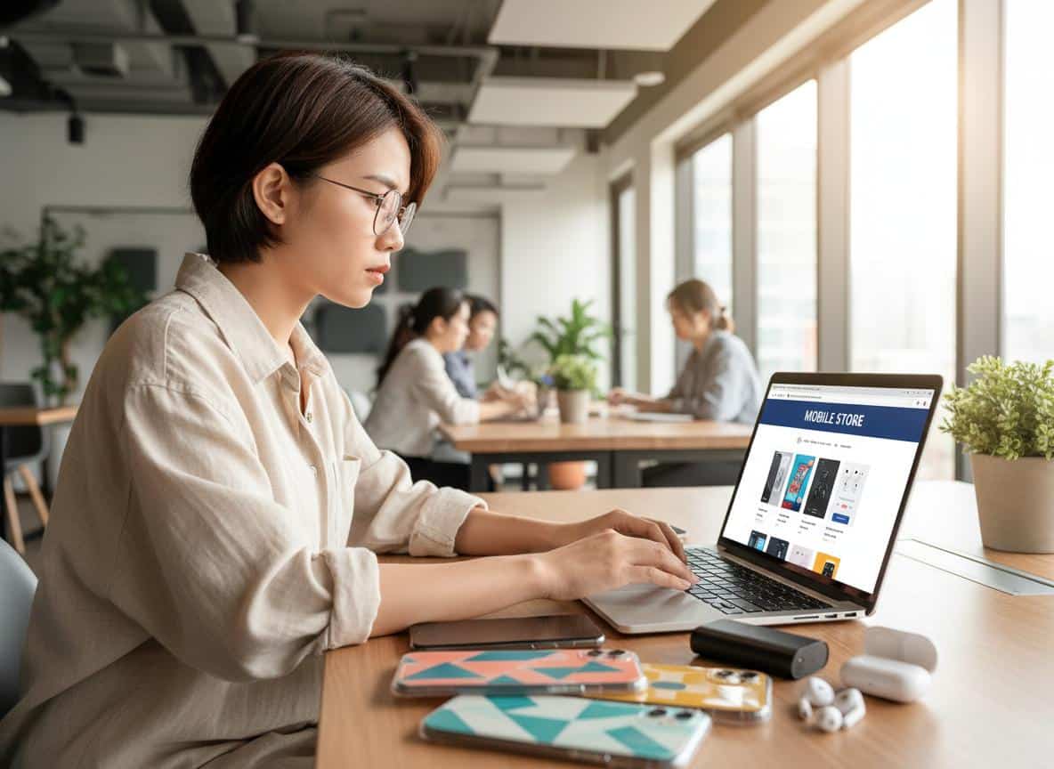 Thiết kế web bán phụ kiện điện thoại giá rẻ