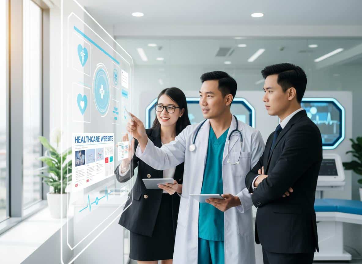 Thiết kế web kinh doanh thiết bị y tế chuyên dụng