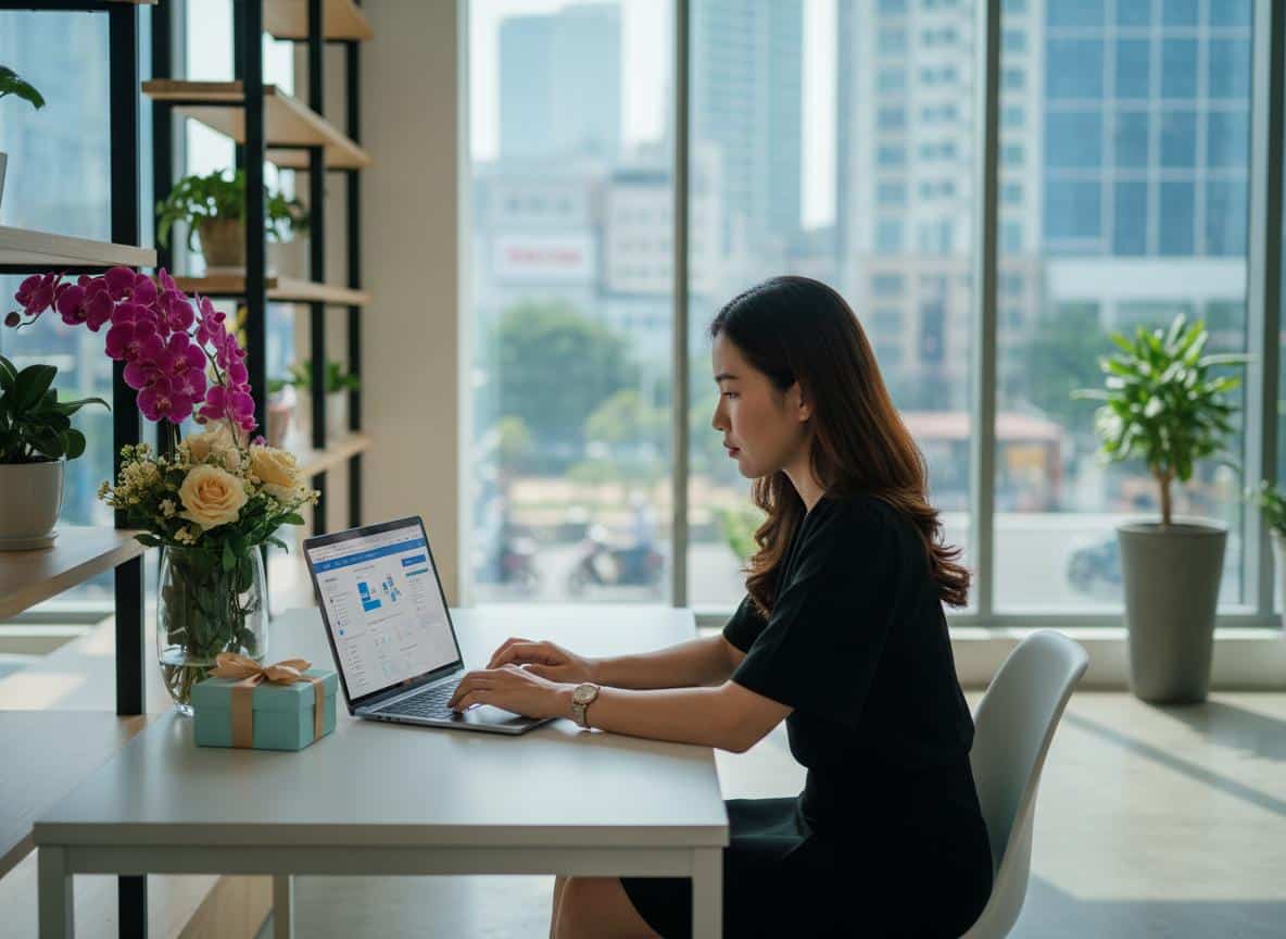 Thiết kế website bán hoa tươi, quà tặng tại Sài Gòn