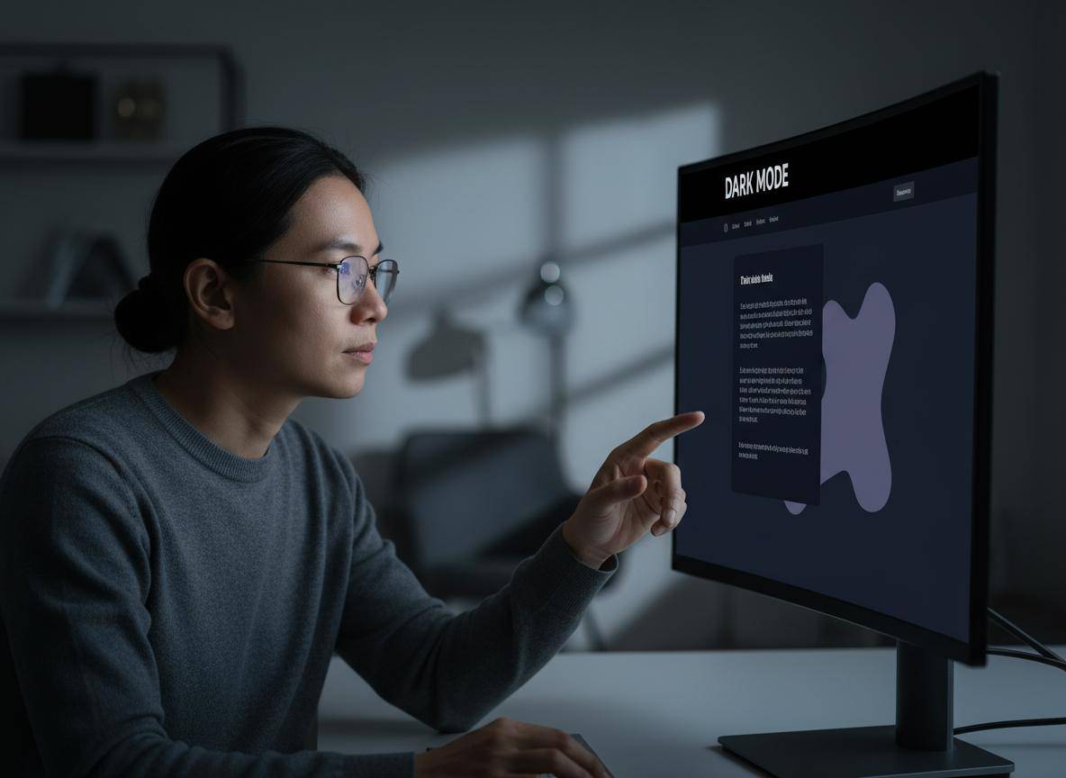 Thiết kế website Dark Mode thông minh