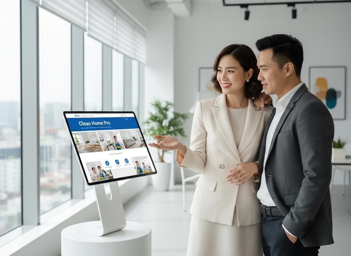 Thiết kế website dịch vụ dọn dẹp nhà cửa