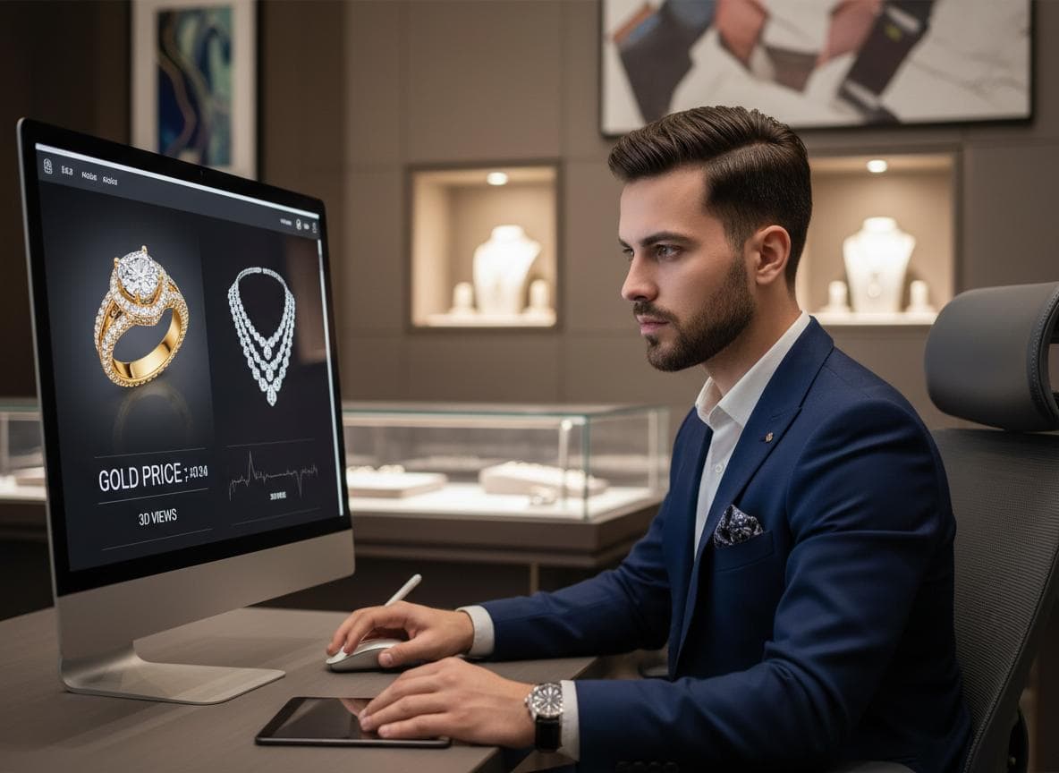 Thiết Kế Website Tiệm Vàng Trang Sức: Hiển Thị 3D, Giá Vàng Realtime 2 Những tính năng “vàng” không thể thiếu trên website tiệm vàng trang sức hiện đại