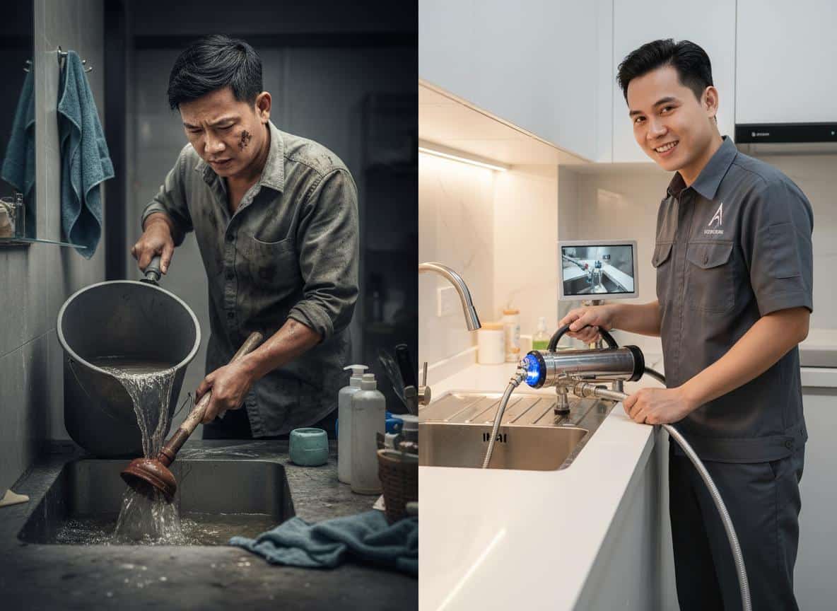 Website Dịch Vụ Hút Hầm Cầu, Thông Cống: Uy Tín, Giá Rẻ, Không Đục Phá 2 Tại sao nên chọn dịch vụ hút hầm cầu, thông cống nghẹt chuyên nghiệp thay vì tự xử lý?