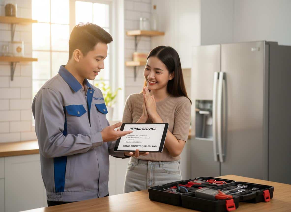 Website dịch vụ sửa chữa điện lạnh