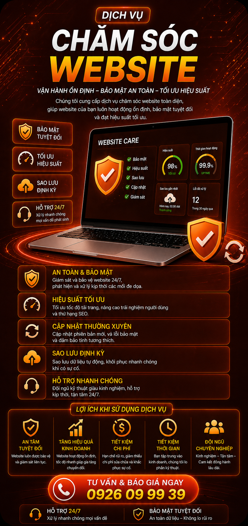 chăm sóc website chăm sóc website