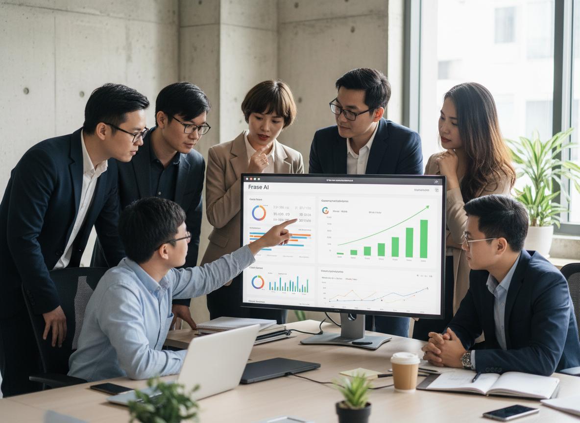 Frase AI: Tối Ưu Nội Dung, Xếp Hạng Cao Hơn Nhanh Chóng 2 Tối ưu nội dung với Frase AI: Quy trình từ A đến Z để thống trị SERP