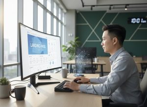 Thiết kế landing page tự động