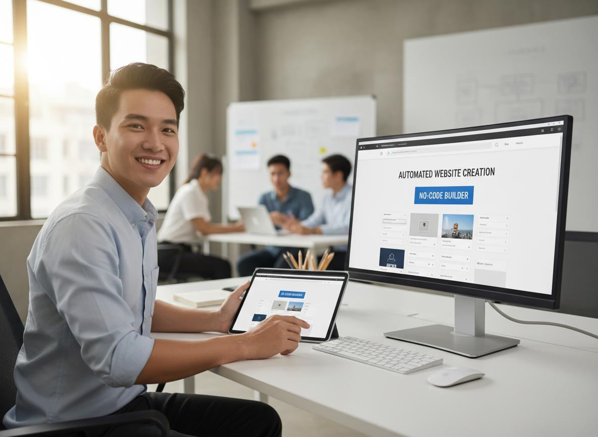 Thiết Kế Web Tự Động: Tạo Website Chuyên Nghiệp Không Cần Code 1 Thiết kế web tự động