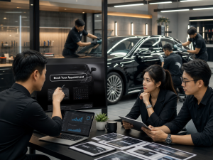 làm landing page dịch vụ phủ ceramic và dán PPF