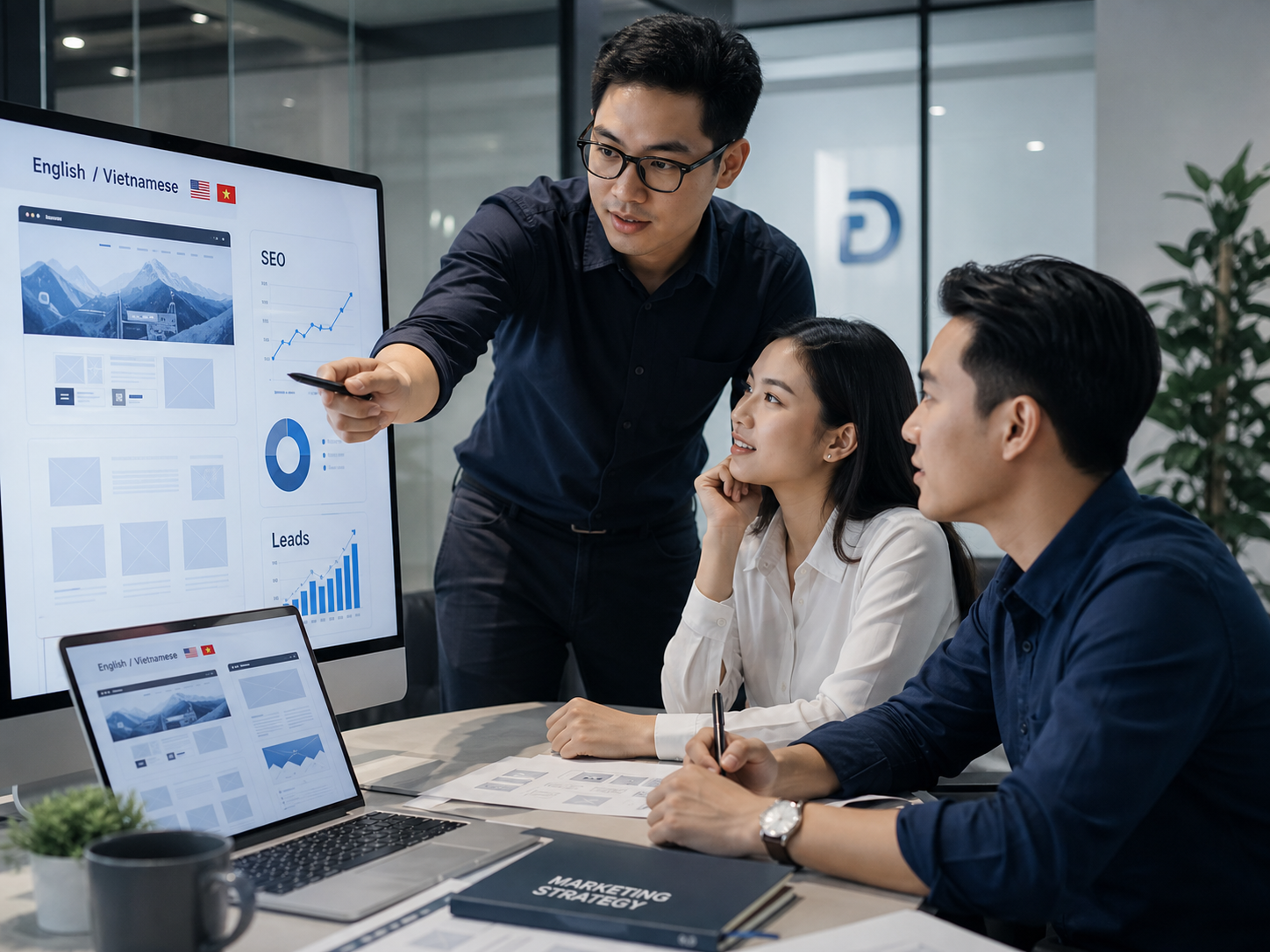 Thiết Kế Website Đa Ngôn Ngữ Anh Việt Chuẩn SEO, Tăng Lead 1 thiết kế website đa ngôn ngữ Anh Việt