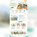 Thiết kế website trường mầm non song ngữ quốc tế chuẩn SEO