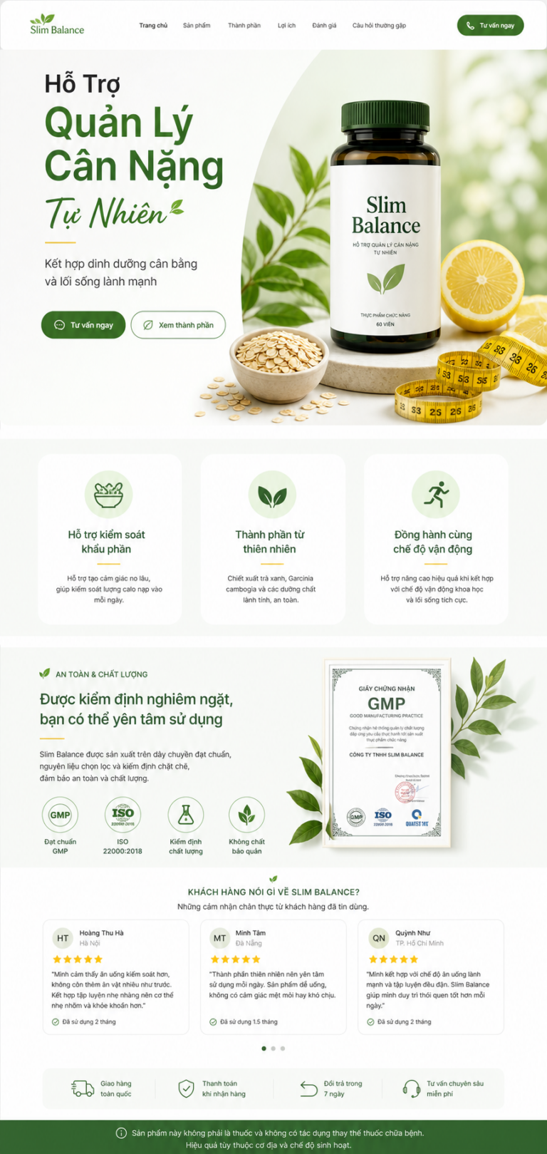 Làm landing page bán thực phẩm chức năng giảm cân 11 lam landing page ban thuc pham chuc nang giam can 1