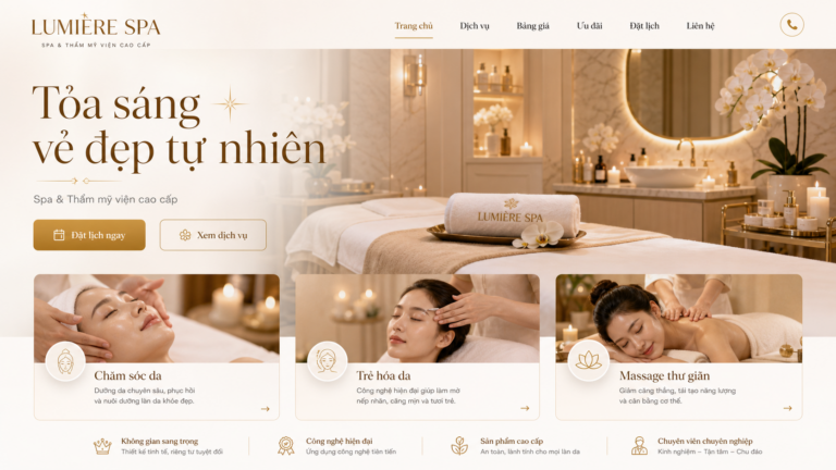 Làm Website Spa Thẩm Mỹ Viện Phong Cách Sang Trọng 11 lam website spa tham my vien phong cach sang trong 1