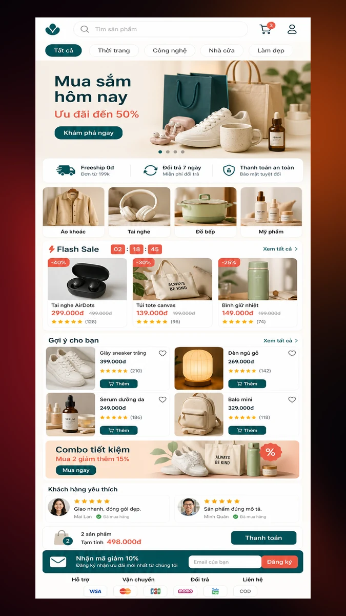 Tạo trang web thương mại điện tử chuyên nghiệp | VINASOFT 2 Khái niệm website thương mại điện tử