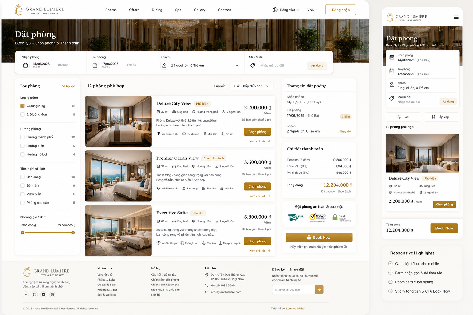 Thiết kế website khách sạn có booking engine chuyên nghiệp